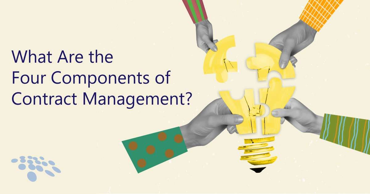 CobbleStone Software explains the four components of contract management.